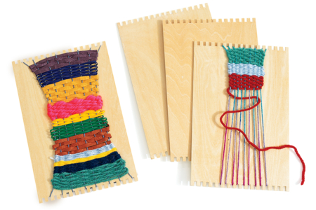 Wooden Weaving Frames - 12 Pieces - 1 - Haberdashery Tools - 10doigts.com - Haberdashery Tools – 10doigts.fr