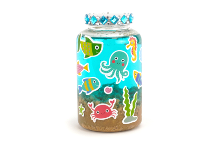 mini acuario a fabricar niños - Actividades manuales océano: sumérgete en un universo creativo y sensorial – 10doigts.fr