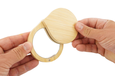 Bamboo Bag Mirror - 3 - Decorative Mirrors - 10doigts.com - Decorative Mirrors – 10doigts.fr