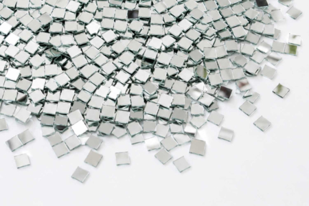 miroirs carrés 1 cm - Adhesive Mirrors – 10doigts.fr