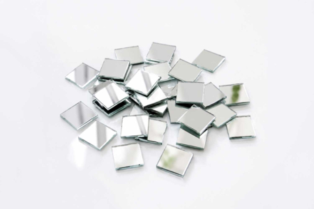 Miroirs carrés 1,5 cm - 30 pièces - Espejos autoadhesivos – 10doigts.fr