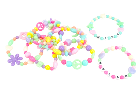 Plastic Bead Set - 350 Beads - 9 - Plastic Beads - 10doigts.com - Plastic Beads – 10doigts.fr