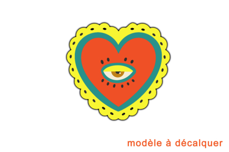 modèle coeur sacré - Glass Supports – 10doigts.fr