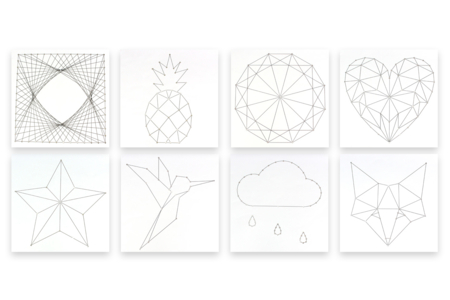 Assorted String Art Frame Kit - 8 Pieces - 5 - String Art - 10doigts.com - String Art – 10doigts.fr