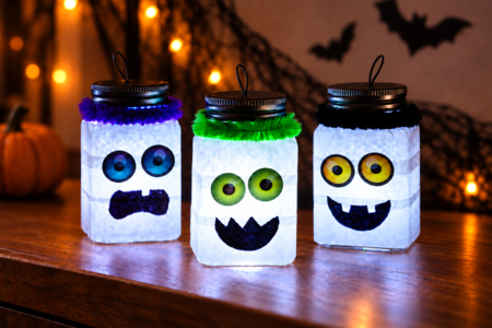 Square Plastic Jars with Lid - 4 pcs - Transparent Plastic – 10doigts.fr