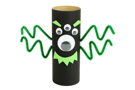 monstruos halloween rollo cartón papel higiénico - Actividades manuales Halloween – 10doigts.fr