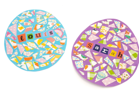 Œufs de Pâques en mosaïque - 4 - DIY Easter Crafts - 10doigts.com - DIY Easter Crafts – 10doigts.fr