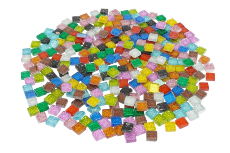 Glittering Glass Mosaics - 300 Pieces - 1 - Glass Mosaics - 10doigts.com - Glass Mosaics – 10doigts.fr