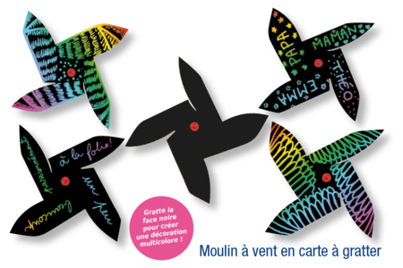 Scratch Windmill - 1 - Scratch and Punch Cards - 10doigts.com - Scratch and Punch Cards – 10doigts.fr