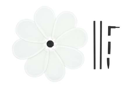 molino flor blanca - Algodón, lino - Textiles – 10doigts.fr