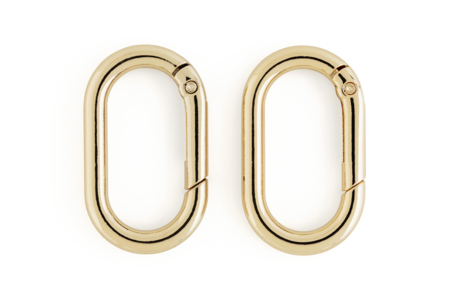 mousqueton ovale doré - Keychains – 10doigts.fr