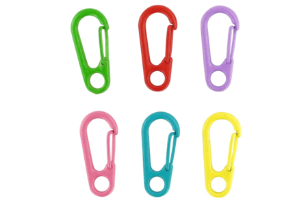 Colored Metal Carabiners - 6 Pieces - 1 - Keychains - 10doigts.com - Keychains – 10doigts.fr