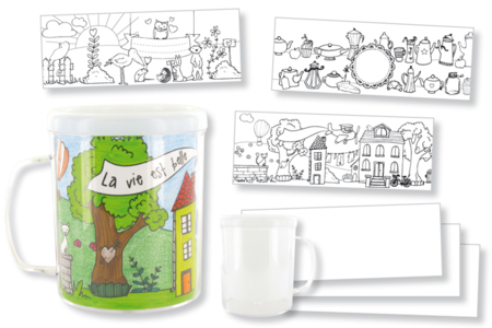 Coloring Mug - 0 - Transparent Plastic - 10doigts.com - Transparent Plastic – 10doigts.fr