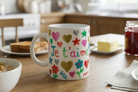 12 mugs en céramique + 6 marqueurs peinture - 2 - Decorative Ceramic Supports - 10doigts.com - Decorative Ceramic Supports – 10doigts.fr