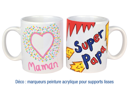 White Porcelain Mug - 2 - Mother's Day Crafts - 10doigts.com - Mother's Day Crafts – 10doigts.fr