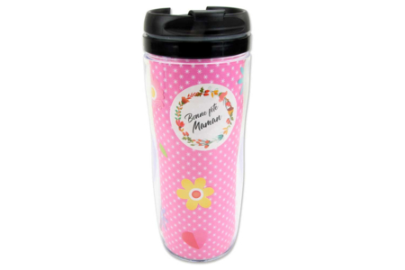 Thermal Mug with Lid - 4 - Transparent Plastic - 10doigts.com - Transparent Plastic – 10doigts.fr