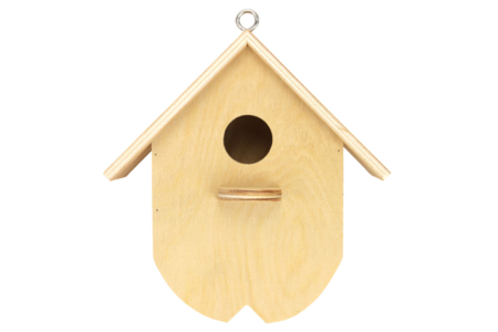 casa de pájaros de madera vista frontal - Nidos, comederos de madera – 10doigts.fr