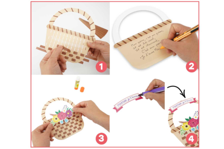 Flower Weaving Basket Kit - 6 Baskets - 2 - Parent's Day Kits - 10doigts.com - Parent's Day Kits – 10doigts.fr
