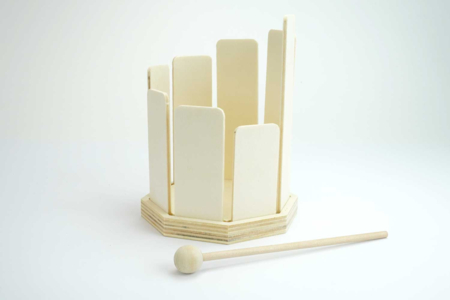 Octoblock de madera para montar + mazo - Instrumentos de madera – 10doigts.fr