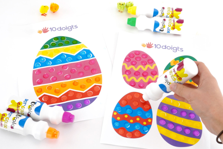 Easter Stamping Eggs - 1 - DIY Easter Crafts - 10doigts.com - DIY Easter Crafts – 10doigts.fr