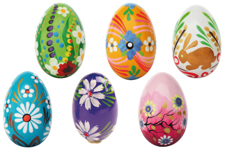 Huevo de madera  - Huevos de Pascua creativo – 10doigts.fr
