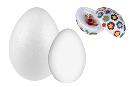 Large Surprise Egg Made of Styrofoam - 1 - Styrofoam - Decorative Supports - 10doigts.com - Styrofoam - Decorative Supports – 10doigts.fr