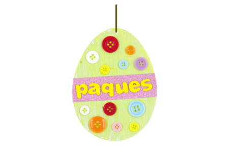 White Cardboard Eggs for Hanging - 6 pcs - 8 - Easter Decor Supports - 10doigts.com - Easter Decor Supports – 10doigts.fr