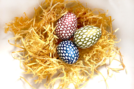 huevos dragón  - Huevos de Pascua creativo – 10doigts.fr