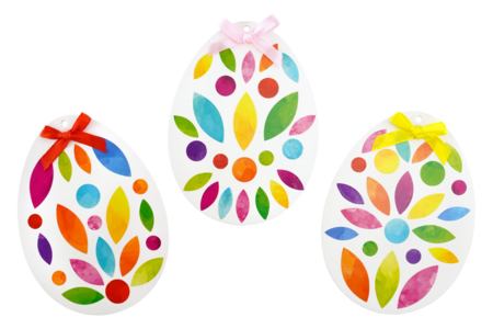 huevos de Pascua gommettes DIY - Actividades manuales DIY Pascua – 10doigts.fr