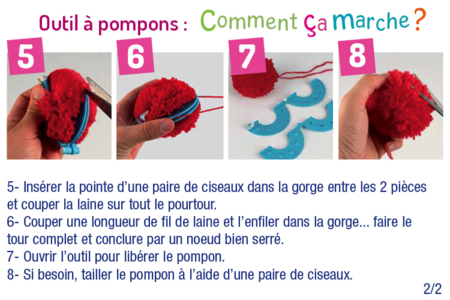 Tools for Making Pom Poms - 4 Pieces - 10 - Knitting Needles and Knitting Supplies - 10doigts.com - Pom-Pom Makers & French Knitting Tools – 10doigts.fr
