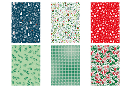 Christmas-Themed Paper, A4 Size - 14 Sheets - 8 - Seasonal Papers - 10doigts.com - Seasonal Papers – 10doigts.fr