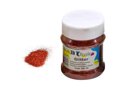 purpurina biodegradable roja - Purpurina – 10doigts.fr