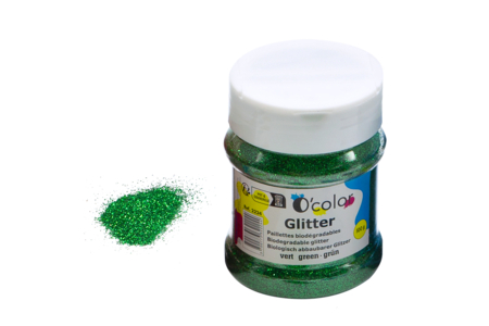 brillantina biodegradable verde - Purpurina – 10doigts.fr