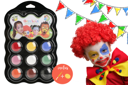 Carnival Makeup Palette - 9 Colors - 1 - Creative Makeup for Kids - 10doigts.com - Creative Makeup for Kids – 10doigts.fr