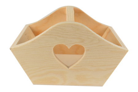 bandeja corte corazón madera - Cestas de madera – 10doigts.fr