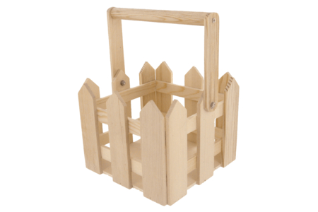 cesta de jardín de madera - Cestas de madera – 10doigts.fr