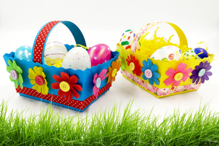 Flower Easter Baskets - 1 - DIY Easter Crafts - 10doigts.com - DIY Easter Crafts – 10doigts.fr