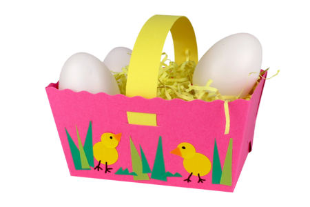 paniers carte forte coloré pâques - Easter Baskets – 10doigts.fr