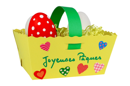 paniers carte forte coloré pâques - Easter Baskets – 10doigts.fr