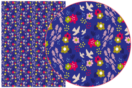 papel decopatch azul pájaros - Papel DECOPATCH – 10doigts.fr