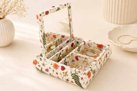 Papier Décopatch fleurs - boite bois - Papel DECOPATCH – 10doigts.fr