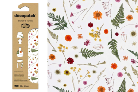 Papier Décopatch fleurs N°851 - Papel DECOPATCH – 10doigts.fr