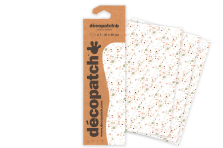papel efecto terrazzo - Papel DECOPATCH – 10doigts.fr