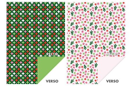 Glossy Paper with Christmas Patterns - 96 Sheets - 5 - Christmas Theme - 10doigts.com - Christmas Theme – 10doigts.fr