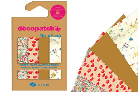 papeles decopatch amapolas - Papel DECOPATCH – 10doigts.fr