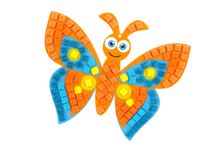 Mosaic Butterfly Kit - 6 Pieces - 2 - Paper and Foam Mosaics - 10doigts.com - Paper and Foam Mosaics – 10doigts.fr
