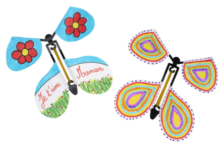 Mariposas volantes a decorar - Decores en cartón – 10doigts.fr