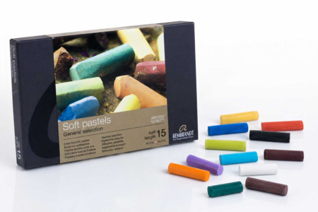 Soft Pastels Rembrandt - 15 Half Pastels - Fine Arts Pastels – 10doigts.fr