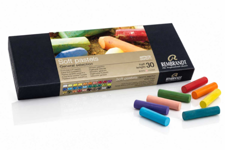 Rembrandt Soft Pastels - 30 Half Pastels - Fine Arts Pastels – 10doigts.fr