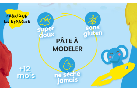 BABY Modeling Dough - 12 Pieces - 3 - Baby modeling dough - 10doigts.com - Baby modeling dough – 10doigts.fr